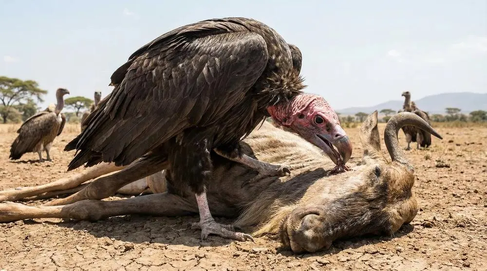 النسور ذات الوجه المجعد