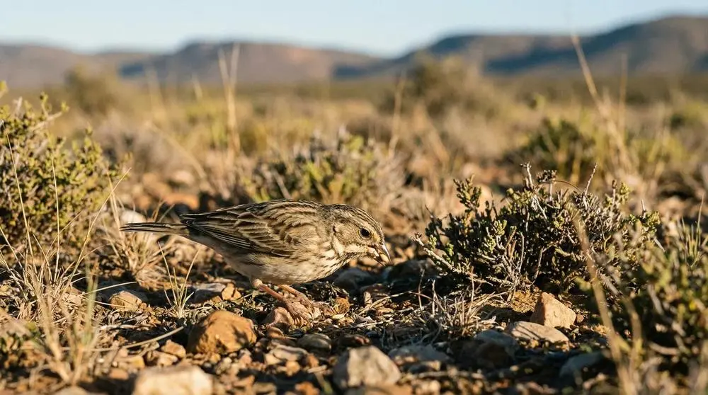 Emberiza parecido a Alondra