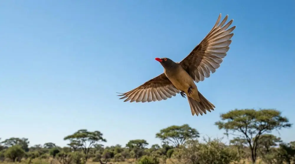 Rotschnabel-Oxpecker