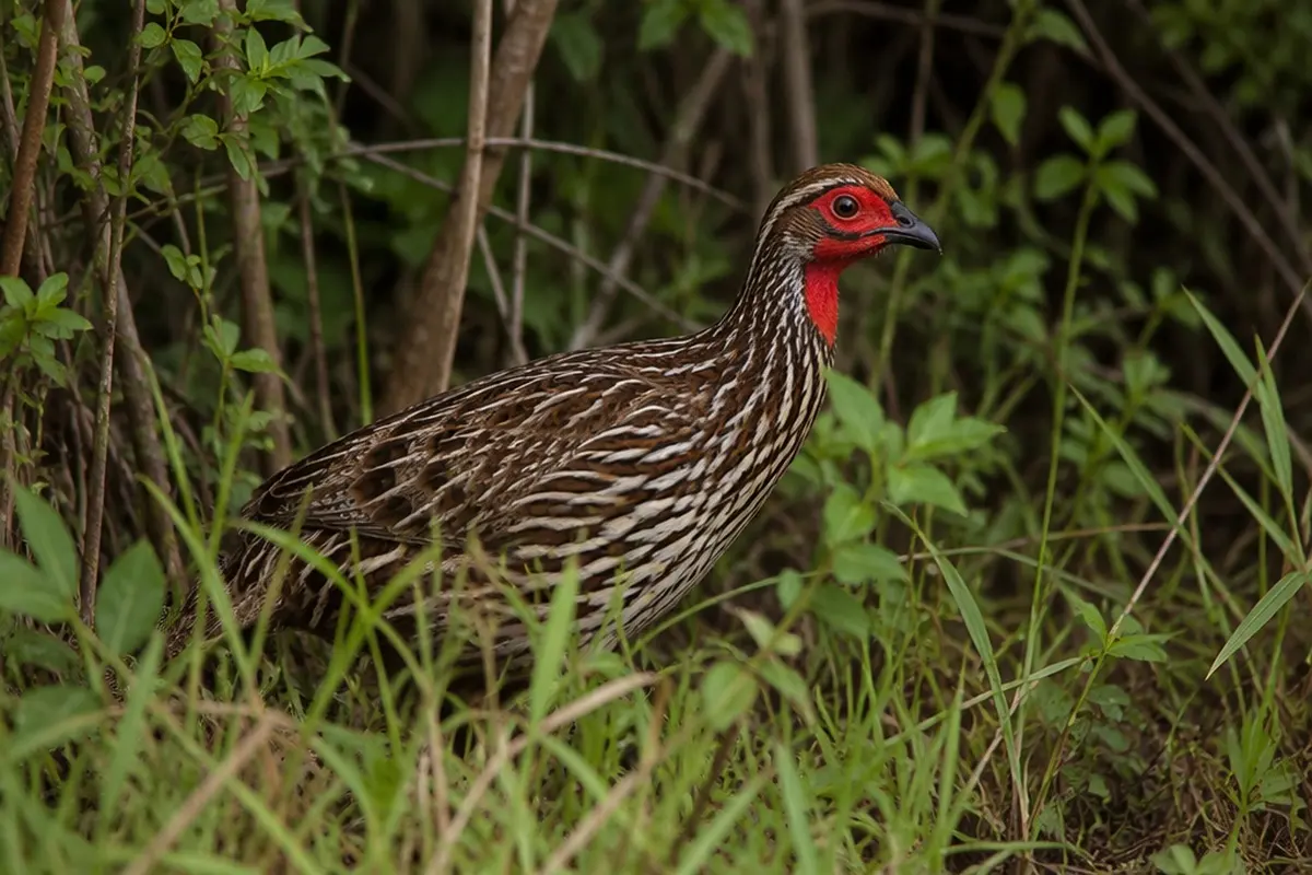 Red-throated Francolin
