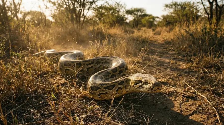 Comment repérer le Python d'Afrique australe lors d'un safari africain