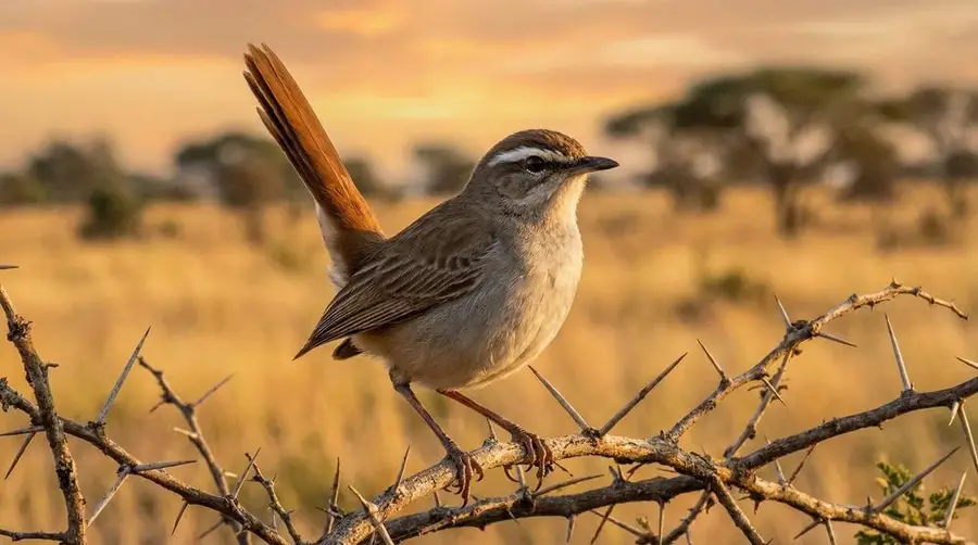 So entdeckst du den Weißbrauen-Sumpfrobin auf einer Afrika-Safari