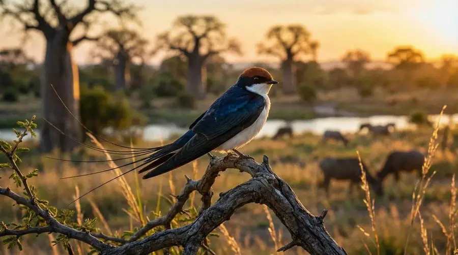Golondrina de cola alambre